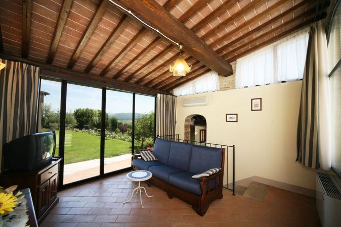 apartamento Toscana, con una vista panorámica sobre las colinas de Chianti